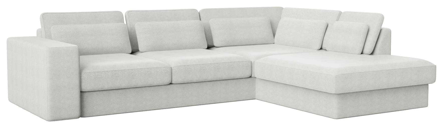 Off-white Minato Sofa longchair right by My Store, featuring plush cushions and modern design in a stylish living room setting.