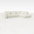 Off-white MINATO sofa longchair right by My Store, stylish and comfortable three-seater with modern design and plush cushions.