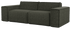 Forest green YUTO 3-seater sofa by My Store, showcasing plush fabric, cushioned back, and stylish design.