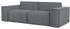 Ocean grey YUTO Capucine sofa with three seats, featuring plush fabric and modern design, perfect for contemporary living rooms.