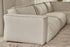 Off-white YUTO 3-seater sofa by My Store, showing plush fabric upholstery and modern design for comfortable seating.