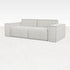 Capucine Off-white YUTO three-seater sofa with plush cushions and modern design, ideal for contemporary living rooms.
