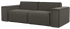 Dark grey YUTO sofa by My Store featuring a modern 3-seater design with plush cushions and sleek fabric upholstery.