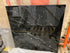 Square Nero Marquina black marble coffee table with glossy finish and subtle discoloration, 80x80 cm, by My Store.