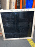 Square Nero Marquina black marble coffee table with glossy finish and subtle scratches, 80x80 cm, by My Store.
