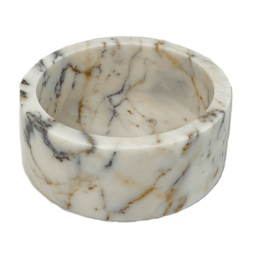 Amarante fruit bowl from ARTIFAKT collection by My Store, ceramic with intricate blue and white floral patterns.