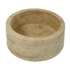Artifakt Collection fruit bowl made of travertine stone, featuring a smooth, rounded design perfect for modern home decor.