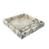 Artifakt collection squared tray in amarante color, featuring a modern geometric design and smooth finish.