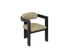 Black upholstered dining chair from the TRIBUTE collection with a comfortable seat and modern design.