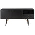 Black oak KINO sideboard with sleek design and storage compartments, modern furniture piece for living or dining rooms.