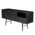 Black oak KINO sideboard with sleek design and storage compartments, perfect for modern living room decor.