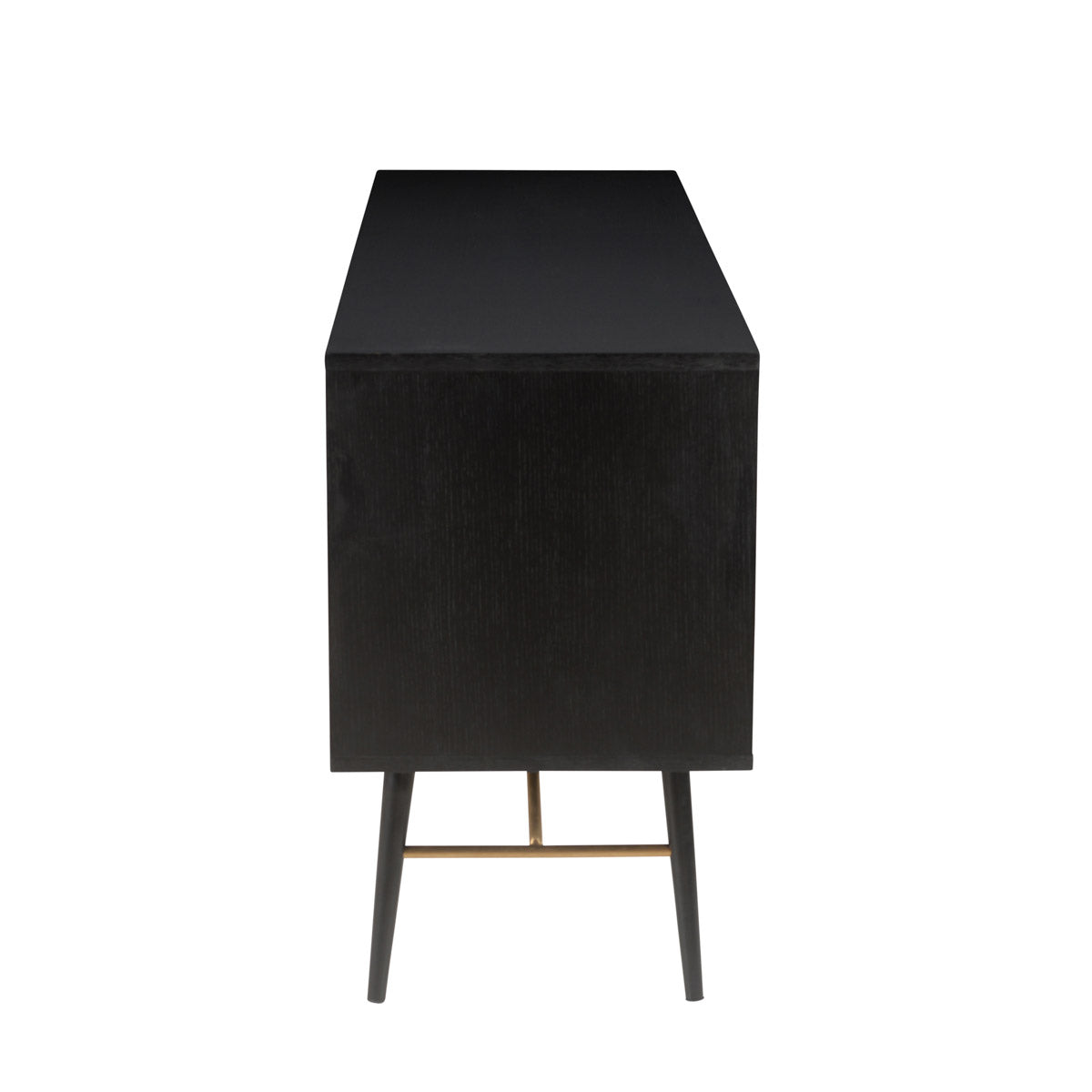 Black oak KINO sideboard with sleek design, featuring spacious storage and modern style for contemporary living spaces.