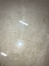 Round KIYO dining table with Crema Marfil beige marble top, outlet size 140 cm from My Store.