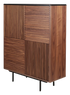 Brown walnut KOMO cabinet from My Store with sleek wood finish and modern design, perfect for stylish storage.