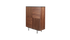 Brown walnut KOMO cabinet by My Store showcasing a sleek wooden storage unit with modern design and natural wood finish.