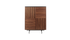 Brown walnut KOMO Cabinet by My Store with sleek modern design and wood grain finish.