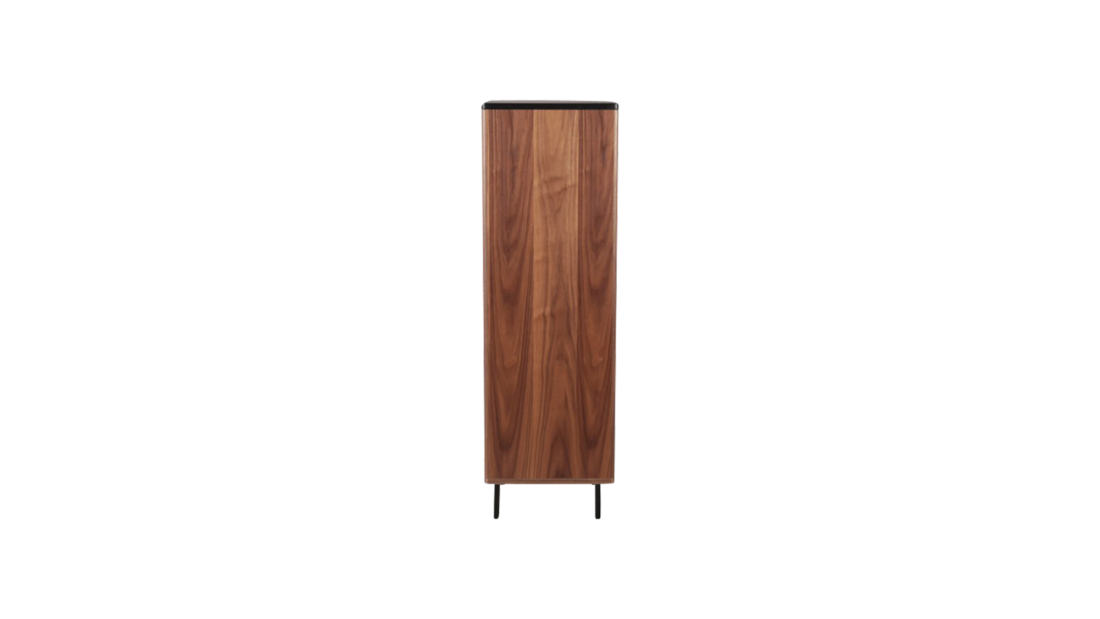 Brown walnut KOMO cabinet by My Store with sleek wood finish and modern design, featuring multiple storage compartments.