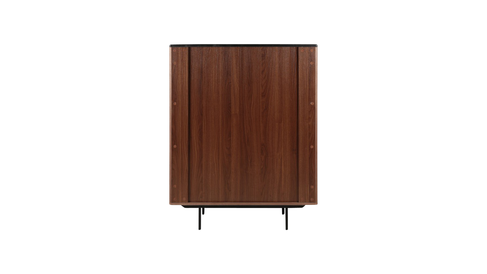 Brown walnut KOMO cabinet by My Store, showcasing sleek wood finish and modern storage design.
