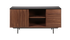Brown walnut KOMO Sideboard by My Store with sleek modern design, featuring spacious storage compartments and smooth finish.