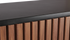 Brown walnut KOMO sideboard with sleek wooden finish and modern design, featuring multiple storage compartments.