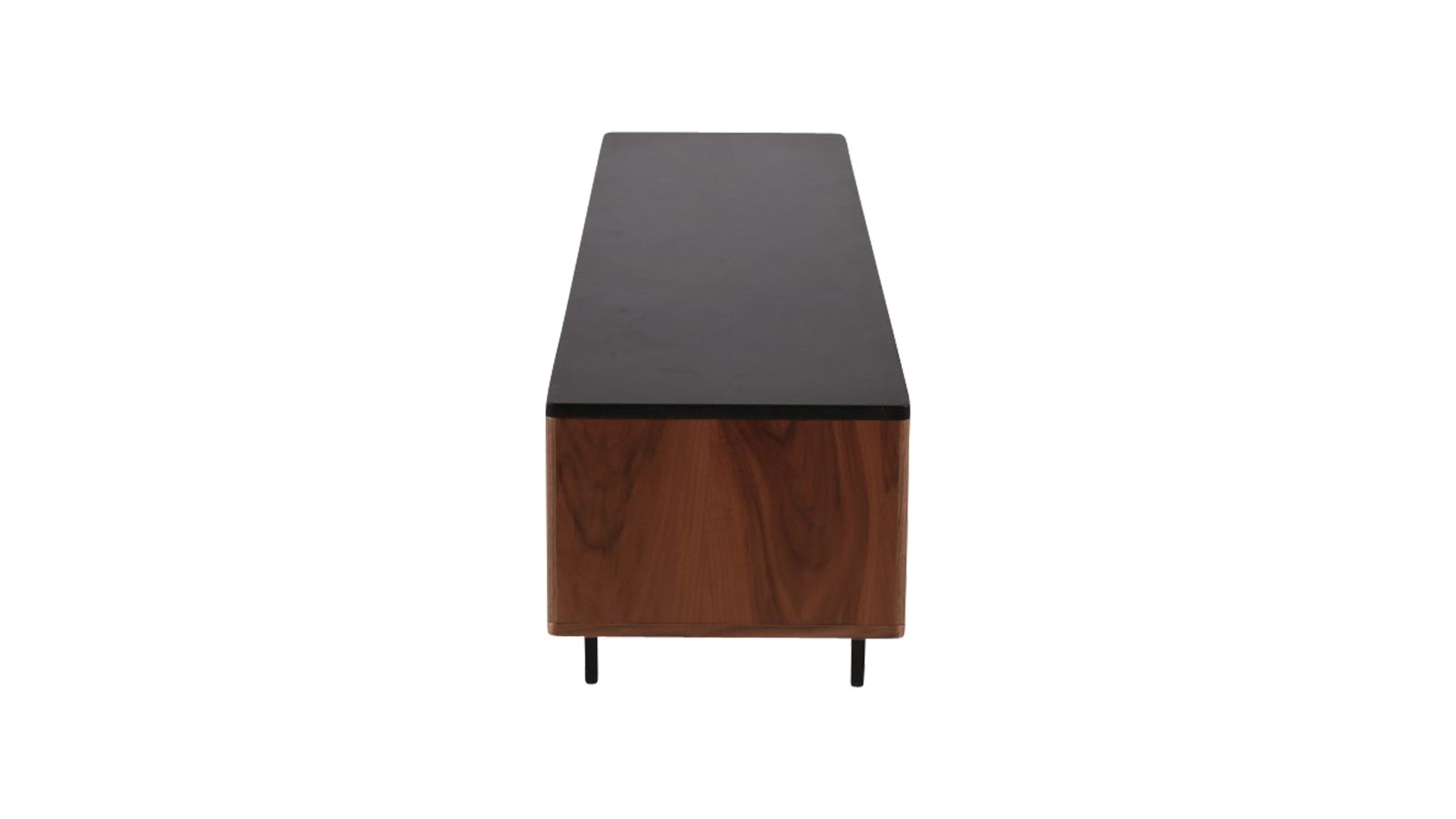Brown walnut KOMO TV cabinet by My Store featuring sleek design and ample storage space for modern living rooms.