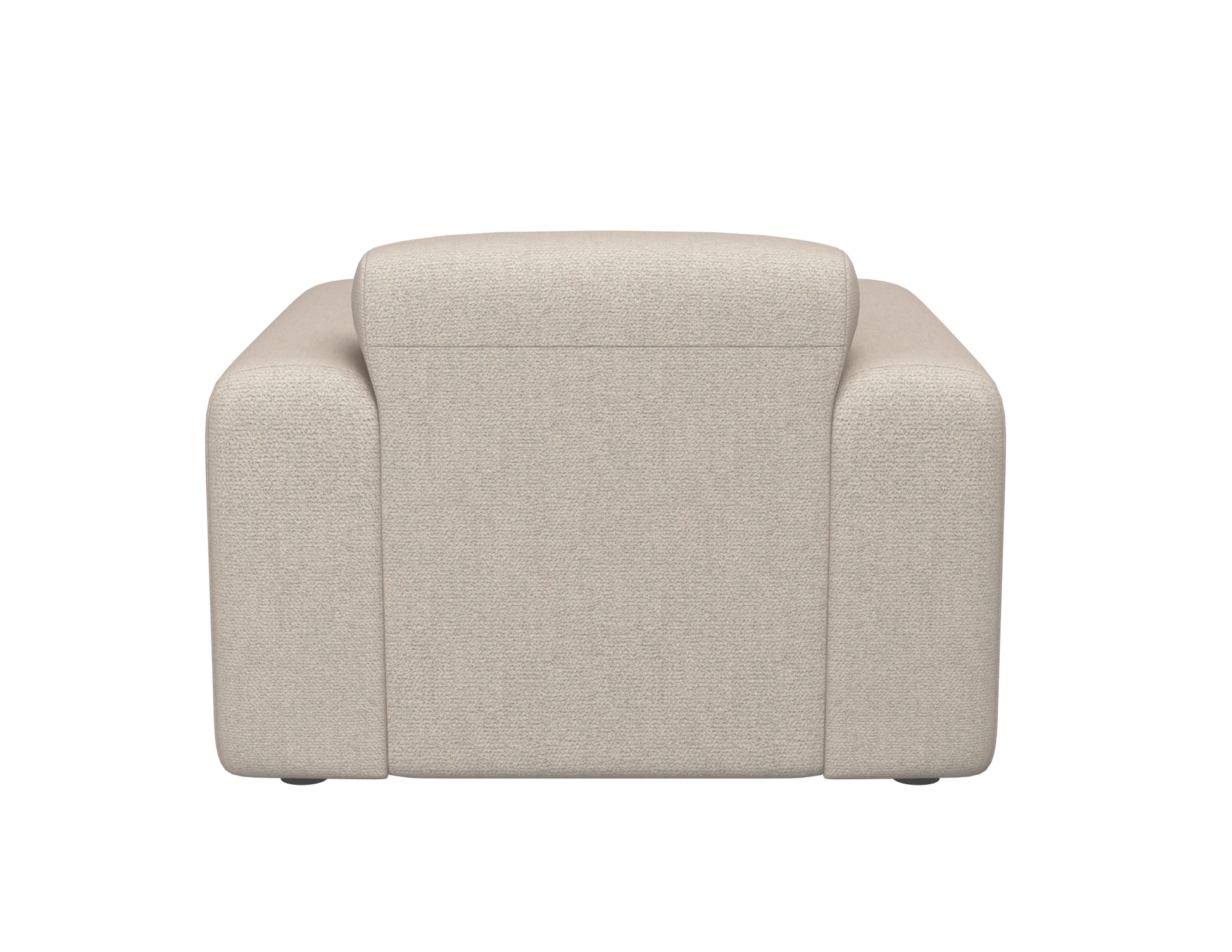 My Store Nollie Monza 00 Ivory armchair with plush upholstery and modern design, shown in a cozy living room setting.
