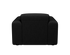 Black Nollie armchair Monza 88 by My Store featuring a modern, cushioned design with sleek black upholstery.