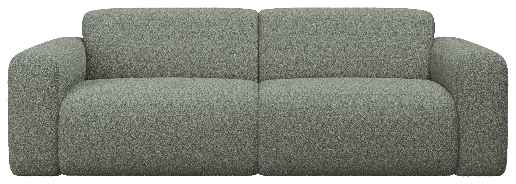 Grey Nollie Teddy armchair with plush upholstery and modern design, shown in a cozy living room setting.