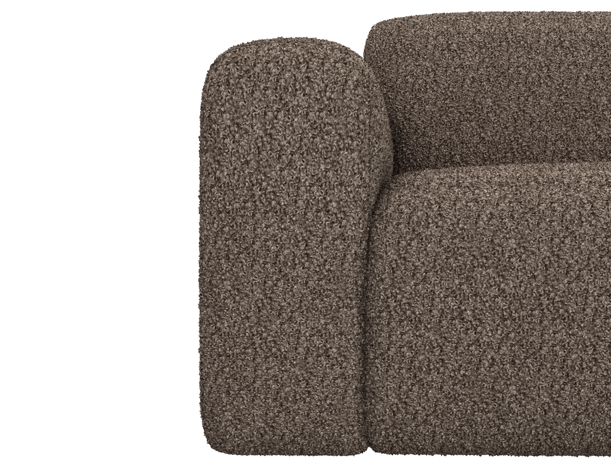 Nollie Teddy 04 brown armchair from My Store featuring plush fabric and a modern, cozy design.