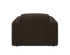 Chocolate Nollie Teddy 09 armchair by My Store with plush fabric, modern design, and comfortable seating in a cozy living space.
