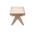 Natural rattan bench named Pierre with a sleek design, featuring woven rattan seating and sturdy wooden legs.
