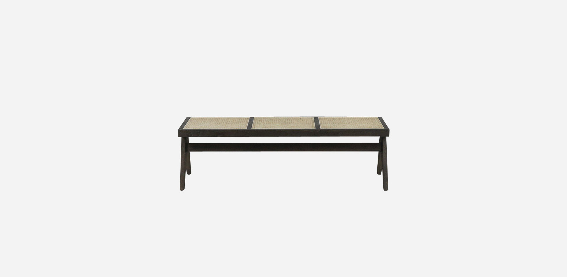 Dark brown rattan couch named Pierre with plush cushions, showcasing a stylish outdoor furniture piece by My Store.