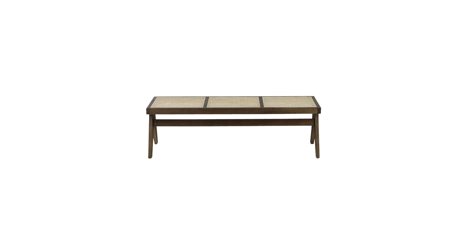 Hazelnut brown rattan couch named Pierre with plush cushions, perfect for cozy indoor or outdoor living spaces.