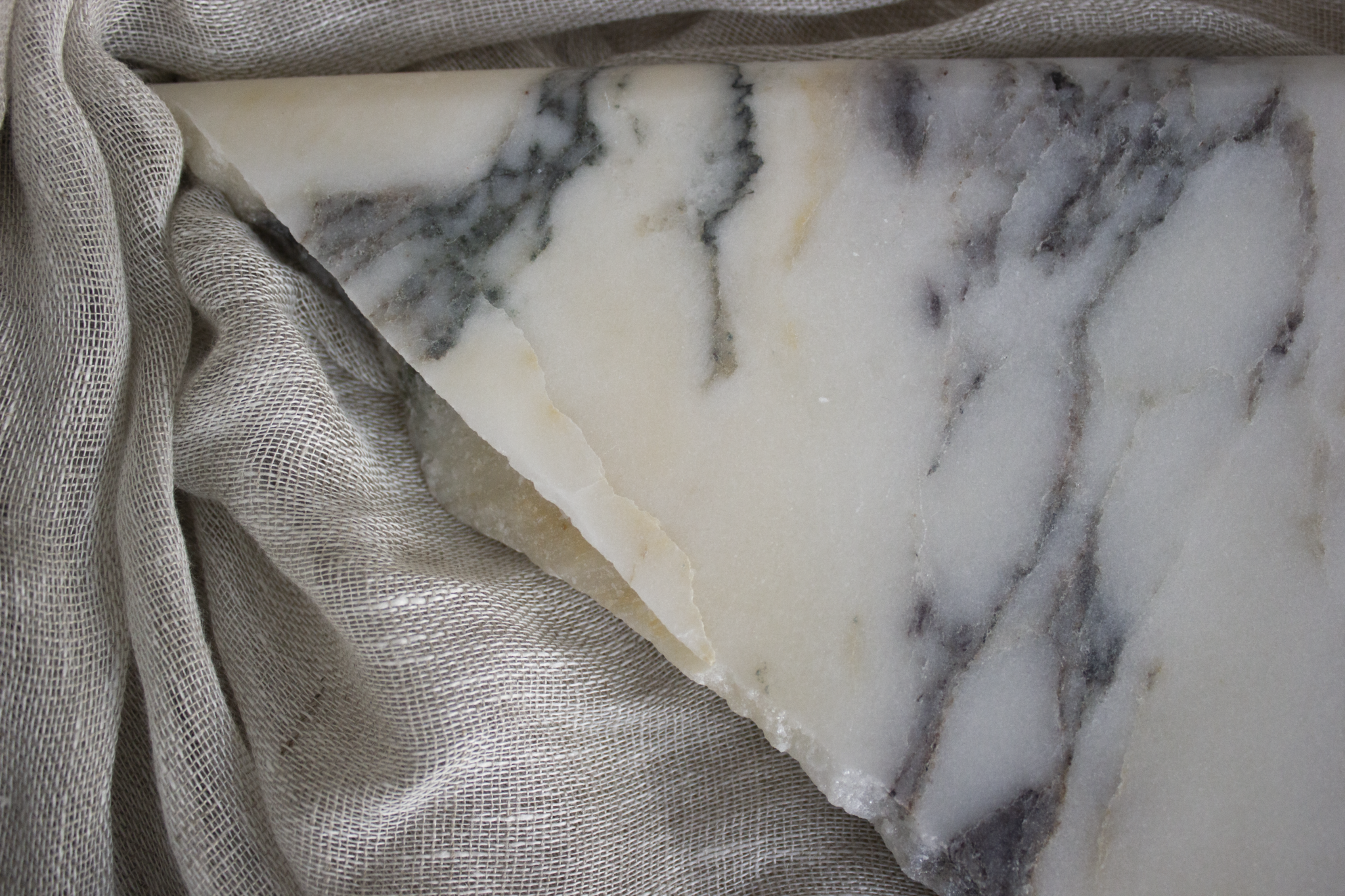 Sample Amarante Viola marble slab showcasing rich purple and gray veining, produced by My Store.
