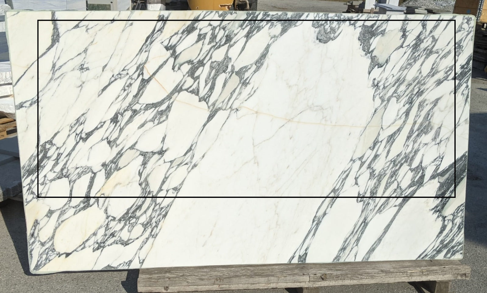 Marble top surface with a polished finish, suitable for dining tables or countertops, by My Store.