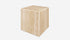 Travertine cube from My Store showing a smooth, natural stone tile with a light beige color and textured surface.