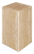 Elegant travertine pillar with a classic design, suitable for interior or exterior decorative use.
