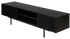 Black oak YOKU TV cabinet by My Store showing sleek, modern design with spacious storage compartments