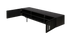 Black oak YOKU TV cabinet with sleek modern design, featuring spacious storage compartments and minimalist style.