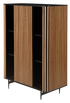 Brown oak ZINIA cabinet by My Store, showcasing a modern storage piece with sleek design and natural wood finish.