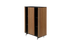 Brown oak ZINIA cabinet by My Store with sleek wood finish and modern design, featuring multiple storage compartments.