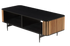 Brown oak ZINIA Low Cabinet from My Store, featuring a sleek modern design and ample storage space.