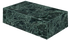 Marble block coffee table in Verde Alpi with glossy finish, measuring 100x60x27 cm, by My Store.