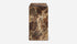 Dark Emperador brown marble pillar with glossy finish, showcasing elegant cylindrical design and polished surface.
