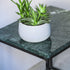 Glossy India Green marble side table with sleek design, perfect for modern living spaces, by My Store.