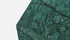 Green marble cube with a matte finish, showcasing the India Green pattern, perfect as a decorative or paperweight item.