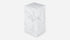 Marble pillar made of Bianco Carrara white marble with a smooth matte finish, showcasing elegant classic design.