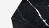 Matte Nero Marquina black marble pillar showcasing smooth surface and elegant design for interior decor.