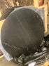 KIYO round dining table with Nero Marquina black marble top, matte finish, 110 cm diameter, by My Store.