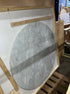 KIYO round dining table by My Store with Bianco Carrara white marble top, 120cm diameter, matte finish, outlet model.